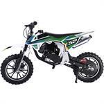 MotoTec Warrior 52cc 2-Stroke Kids Gas Dirt Bike Green - Powered