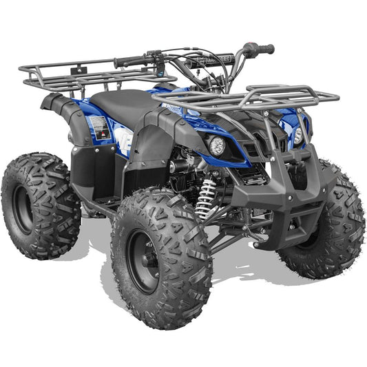 MotoTec Bull 125cc 4-Stroke Kids Gas ATV Blue - ATVs