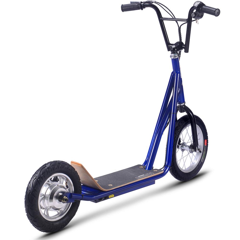 MotoTec Groove 36v 350w Big Wheel Lithium Electric Scooter Blue - Scooters