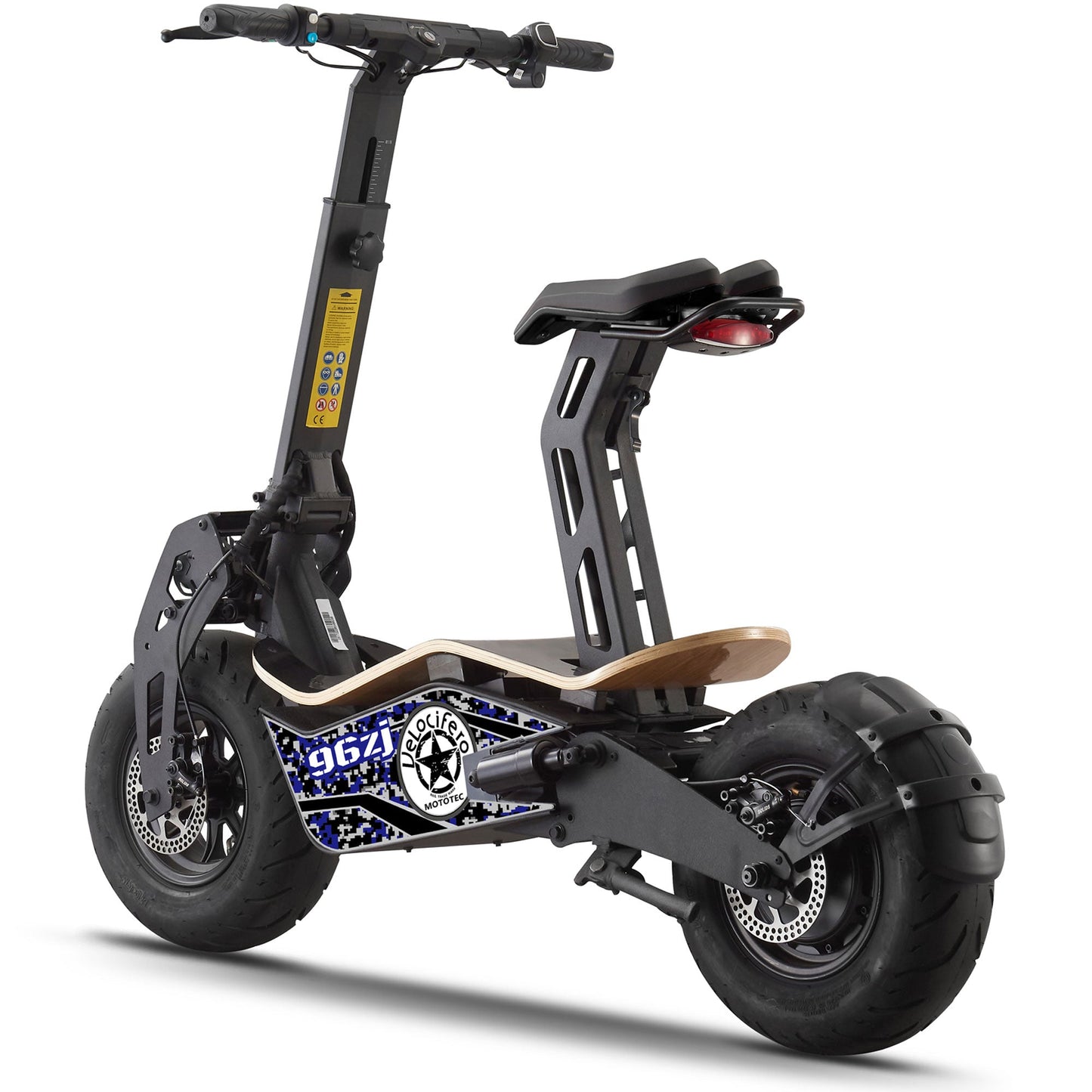 MotoTec Mad 48v 1600w Electric Scooter - Powered