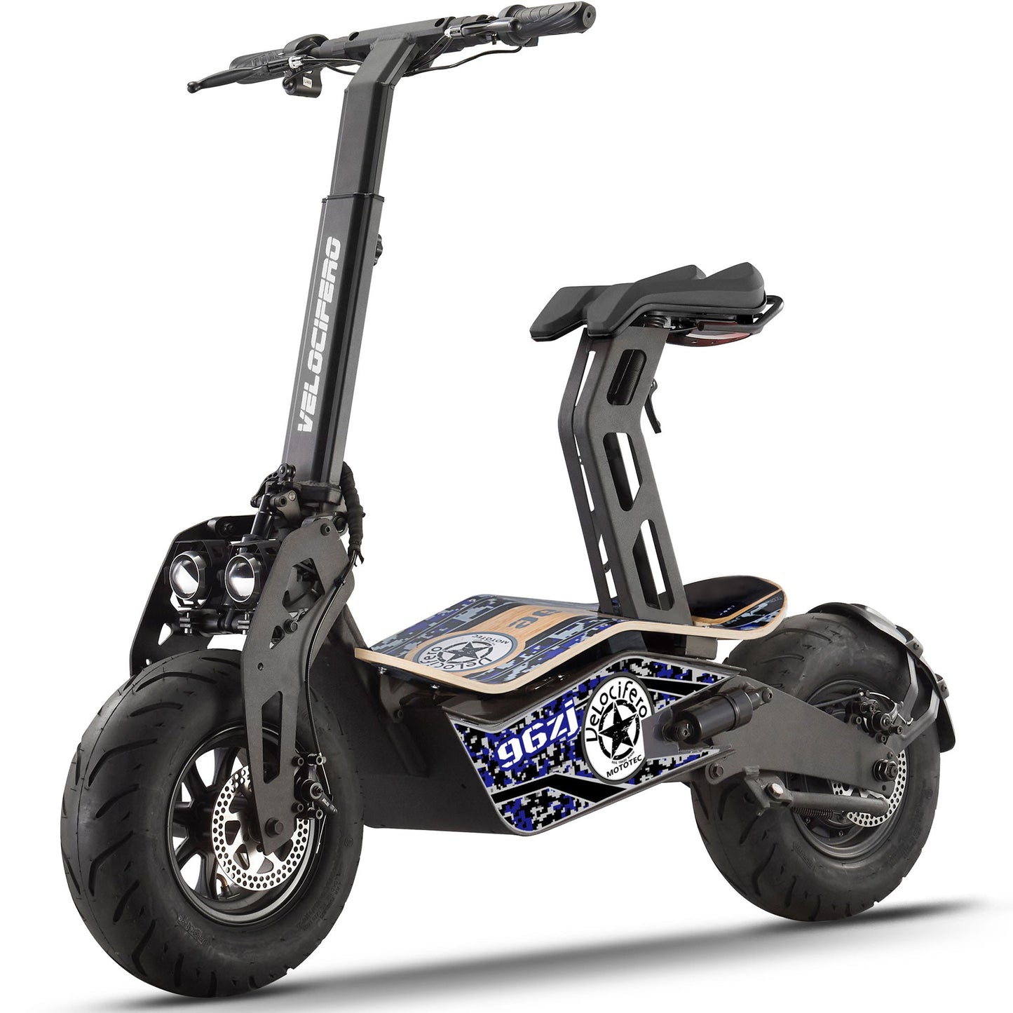 MotoTec Mad 48v 1600w Electric Scooter - Powered