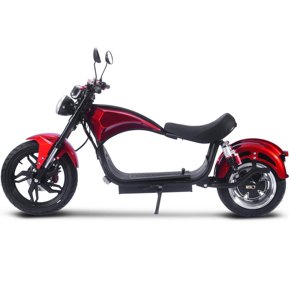 MotoTec Raven 60v 30ah 2500w Lithium Electric Scooter Red - Scooters