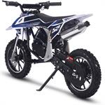 MotoTec Warrior 52cc 2-Stroke Kids Gas Dirt Bike Black - Powered