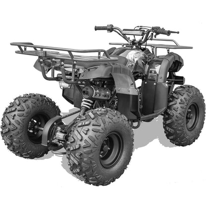 MotoTec Bull 125cc 4-Stroke Kids Gas ATV Black - ATVs